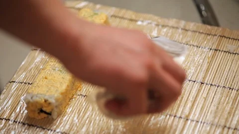 Cooking a sushi at home Stock Footage 99790230