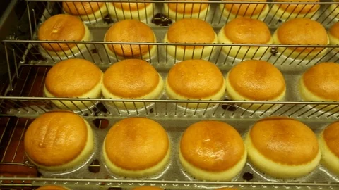 Cooking sweet donuts Stock Footage 105080242