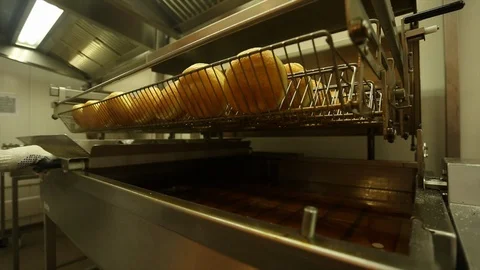 Cooking sweet donuts Stock Footage 105081796