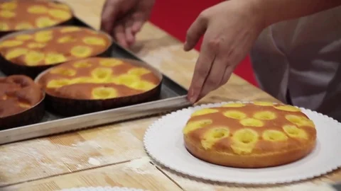Cooking sweet pie Stock Footage 69735427