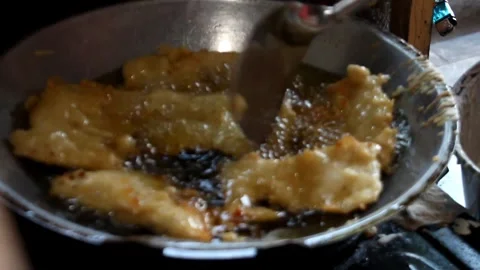 Cooking tempeh at home. Stock Footage 274386337