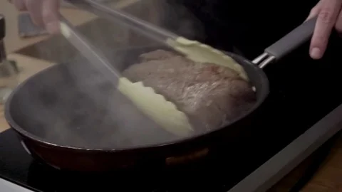 Cooking tenderloin Stock Footage 79507503