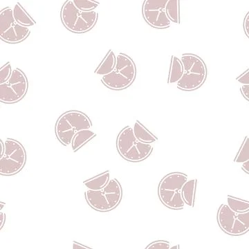 Cooking time glyph seamless pattern イラスト素材