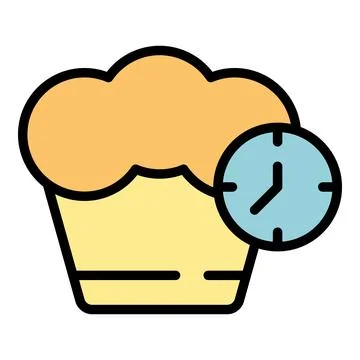 Cooking time icon vector flat Stock Illustration