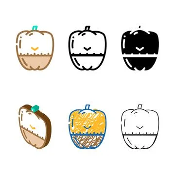 Cooking time timer color variations icon vector Stock Illustration