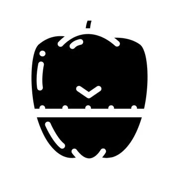 Cooking time timer glyph icon vector illustration 스톡 일러스트