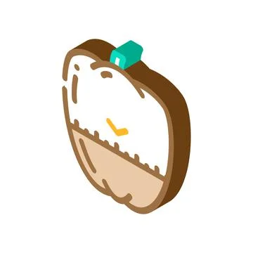 Cooking time timer isometric icon vector illustration Stock Illustration