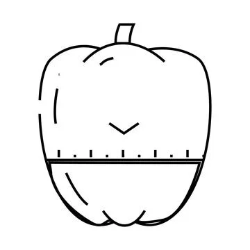 Cooking time timer line icon vector illustration Stock Illustration