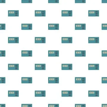 Cooking timer pattern seamless vector Stockillustratie