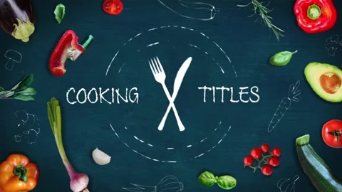 Cooking Titles Stock After Effects