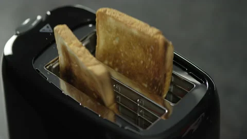 Cooking toast in the kitchen. Stock Footage 150770910