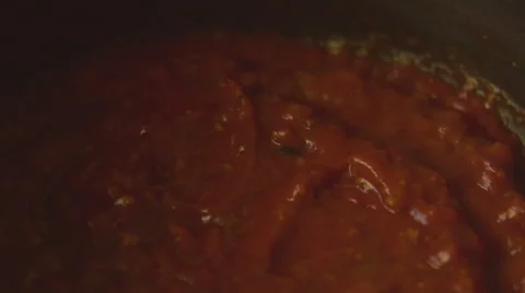 Cooking tomato sauce Stock Footage 57639160