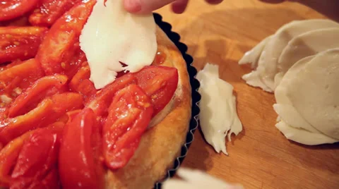Cooking tomatoes and cheese Stock-Footage 36273178