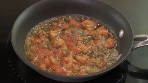 Cooking Tomatoes Stock Footage 99411237