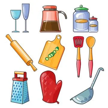 Cooking tools and kitchenware equipment Stock Illustration
