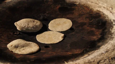 Cooking tortillas Stock Footage 38352122