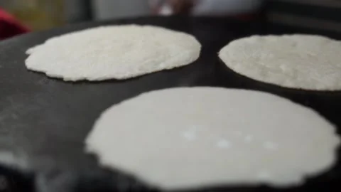 Cooking Tortillas Stock Footage 144785420