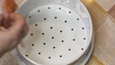 Cooking turkey breast in pressure multi cooker with steam function 스톡 동영상 97611759