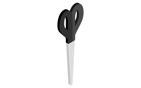 Cooking utensils: kitchen scissors, isometric illustration Stock Illustration