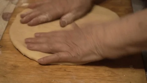 The cooking of vareniki Stock Footage 124396624