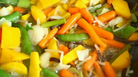 Cooking vegetables Stock Footage 478940