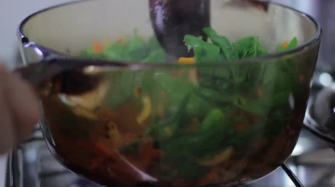 Cooking vegetables Stock Footage 35221846