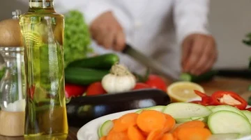 Cooking Vegetables Stock Footage 85638610