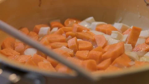 Cooking vegetables Stock Footage 91190681