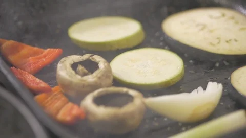Cooking vegetables Stock Footage 115068984