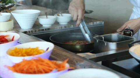 Cooking Vegetables Stock Footage 126891917