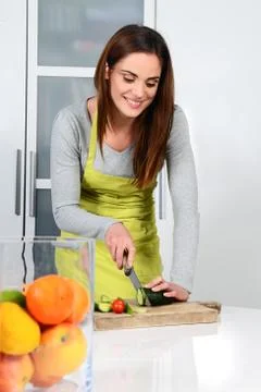 Cooking vegetables Stock Photos