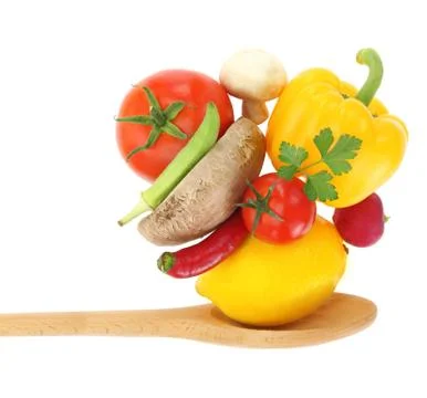 Cooking with vegetables Stock Photos