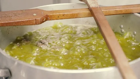 Cooking vegetables in a pot Stock Footage 86391815