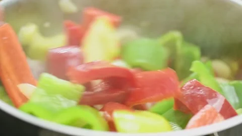 Cooking vegetables in a pot. 스톡 동영상 169797809