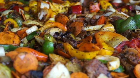 Cooking Vegetables Stew Stock Footage 50741977