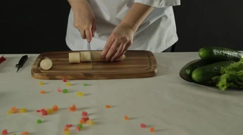 Cooking Vegetarian Food Stock Footage 50947341