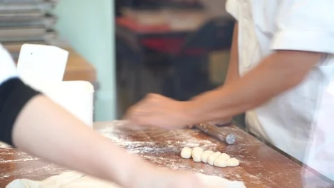 Cooking Video Steps to make Xiao long bao.It is the most popular Chinese dim  Stock Footage 115715431
