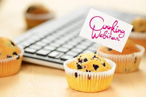Cooking Webinar concept Stock Photos