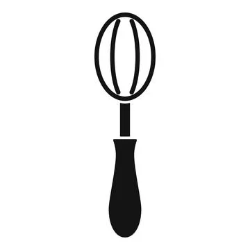 Cooking whisk tool for kitchen utensil icon Stock Illustration