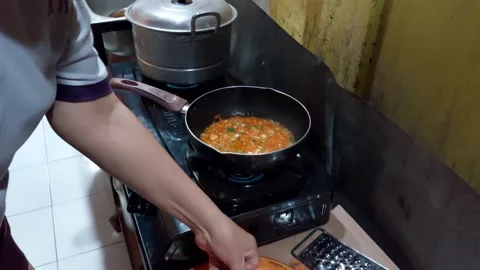 Cooking white eggs Stock Footage 229932635