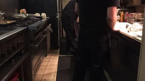 Cooks in Kitchen Time Lapse 스톡 동영상 82213099