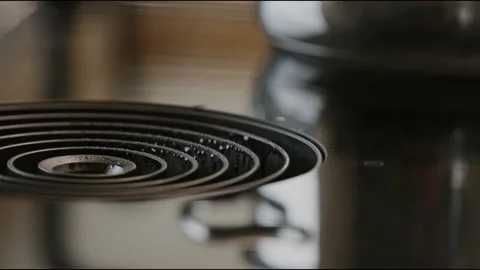 Cooktop extraction system in the modern kitchen in action. Stock Footage 231507666
