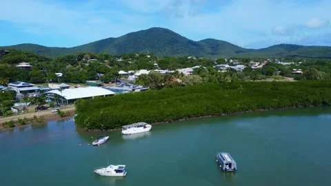 Cooktown Aerial Stock Footage 155039784