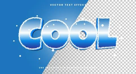 Cool 3D editable text effect template Stock Illustration