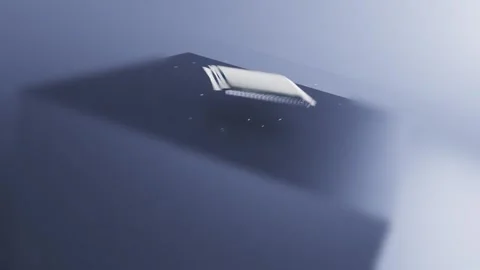 Cool 5G computer chip matrix Stock Footage 247953609