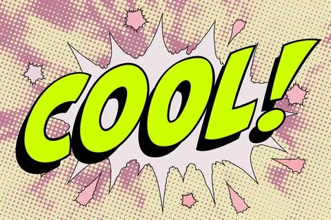Cool Abstract cartoon frame vector background. bubble vintage Stock Illustration