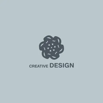 Cool Abstract Creative Design Vector Logo Art EPS10 Stock Illustration