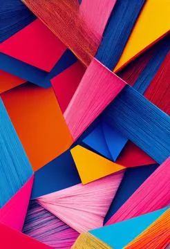 Cool abstract geometric background, modern overlapping triangles, a pile of Stock Illustration