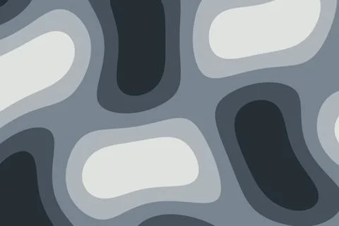 A cool abstract pattern features slate blue, charcoal, light gray, and whit.. イラスト素材