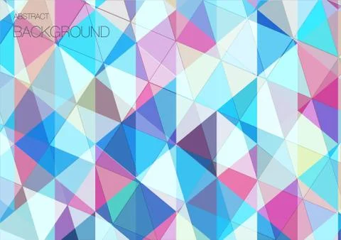Cool abstract triangle geometric background Stock Illustration